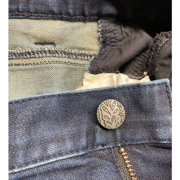 Prana Womens Honour Mid-Rise‎ Relaxed Fit Straight Boyfriend Dark Jeans … - Picture 8 of 10